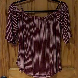 W5 Red/white Striped Top